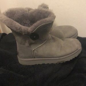 Gray boots